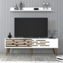 Hanah Home Valensiya 140 Mueble para TV Blanco
